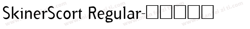 SkinerScort Regular字体转换